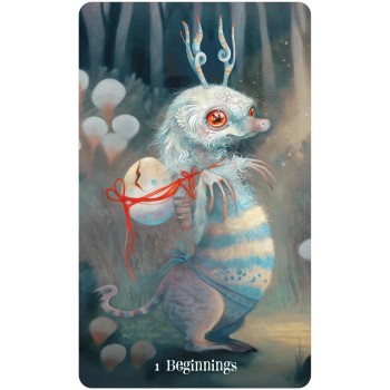 Kosmetinis defektas Wisdom of the Wild Things orakulo kortos US Games Systems